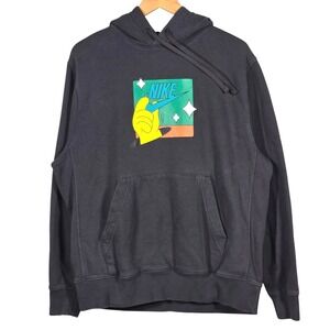 Nike Sportswear NSW Generation Air Pullover Graphic Hoodie Mens Medium Gray